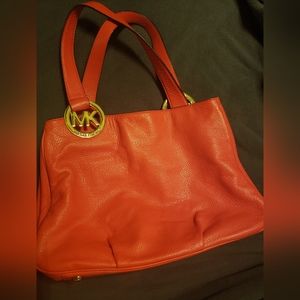 Michael Kors Large Orange Purse